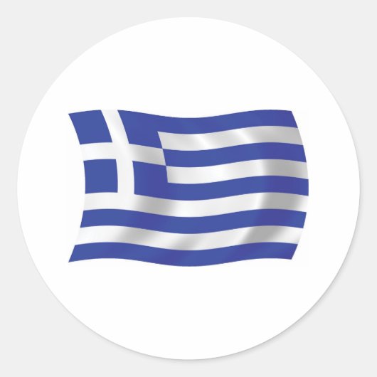 Autocollant Drapeau de la Grèce (Devant)