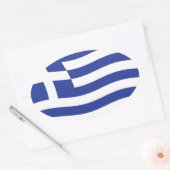 Autocollant Drapeau de la Grèce (Enveloppe)