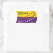 Autocollant drapeau de la nation Tohono O'odham (Sac)