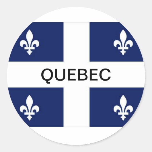 Autocollant drapeau de la province de Québec (Devant)