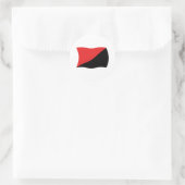 Autocollant drapeau de l'anarcho-syndicalisme (Sac)