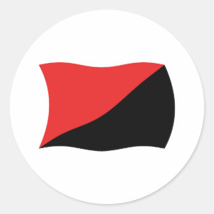 Autocollant drapeau de l'anarcho-syndicalisme