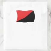 Autocollant Drapeau de l'anarcho-syndicalisme (Sac)