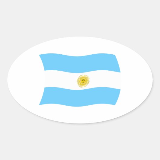 Autocollant Drapeau de l'Argentine (Devant)