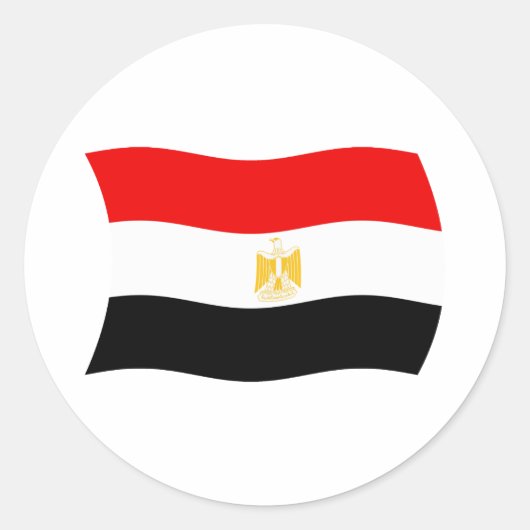 Autocollant Drapeau de l'Égypte (Devant)