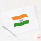 Autocollant Drapeau de l'Inde (Enveloppe)
