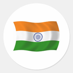 Autocollant Drapeau de l'Inde