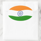 Autocollant Drapeau de l'Inde (Sac)