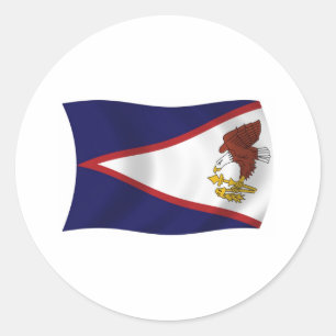 Autocollant drapeau des Samoa américaines