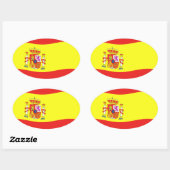 Autocollant Drapeau d'Espagne (Feuille)