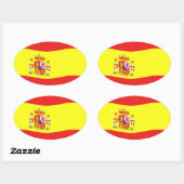 Autocollant Drapeau d'Espagne (Feuille)