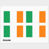 Autocollant drapeau d'Irlande (Feuille)