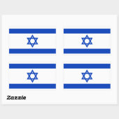 Autocollant Drapeau d'Israël (Feuille)