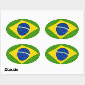 Autocollant Drapeau du Brésil (Feuille)