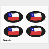 Autocollant Drapeau du Chili (Feuille)