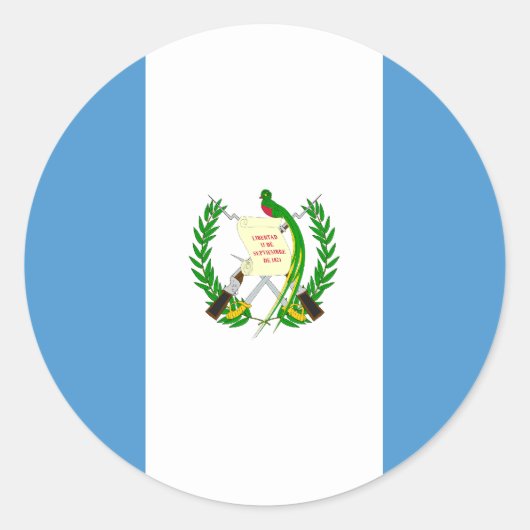 Autocollant drapeau du Guatemala (Devant)
