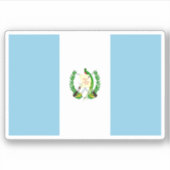 Autocollant drapeau du Guatemala (Devant)