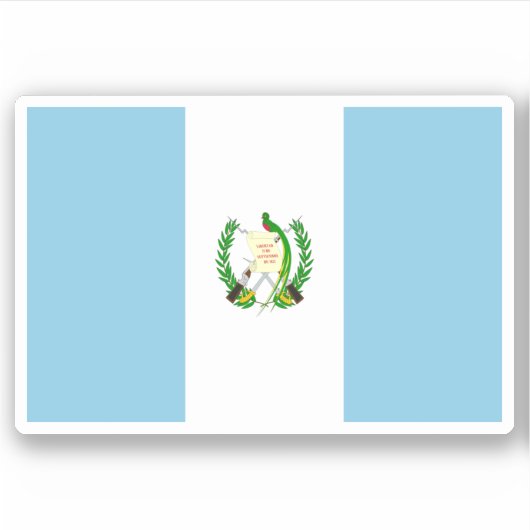 Autocollant drapeau du Guatemala (Devant)