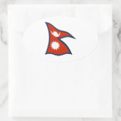 Autocollant Drapeau du Népal (Sac)