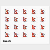 Autocollant Drapeau du Népal (Feuille)