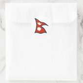 Autocollant Drapeau du Népal (Sac)