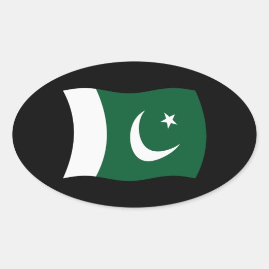 Autocollant Drapeau du Pakistan (Devant)