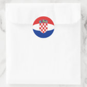 Autocollant Drapeau Fish Eye Croatie (Sac)