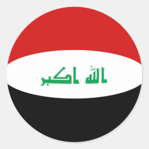 Autocollant Drapeau Fish Eye Irak