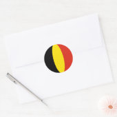 Autocollant Drapeau Fisheye Belgique (Enveloppe)