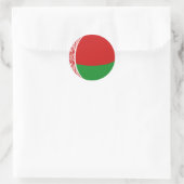 Autocollant drapeau fisheye Biélorussie (Sac)