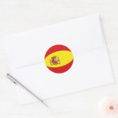 Autocollant Drapeau Fisheye Espagne (Enveloppe)