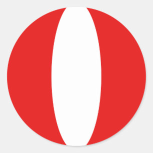 Autocollant Drapeau Fisheye Pérou