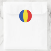 Autocollant Drapeau Fisheye Roumanie (Sac)