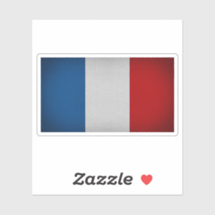 Autocollant drapeau français