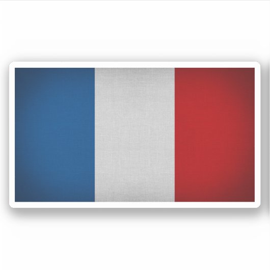Autocollant drapeau français (Devant)