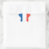 Autocollant drapeau français (Sac)