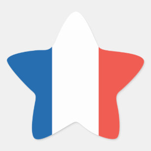 Autocollant drapeau français