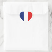Autocollant Drapeau Guyane en forme de cœur (Sac)