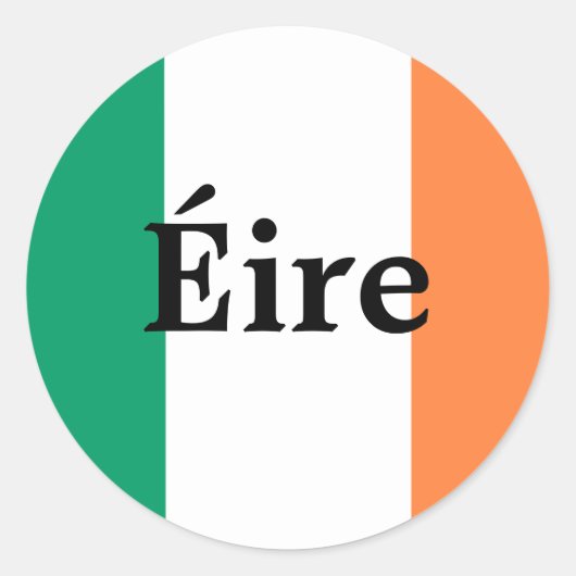 Autocollant drapeau irlandais (Devant)