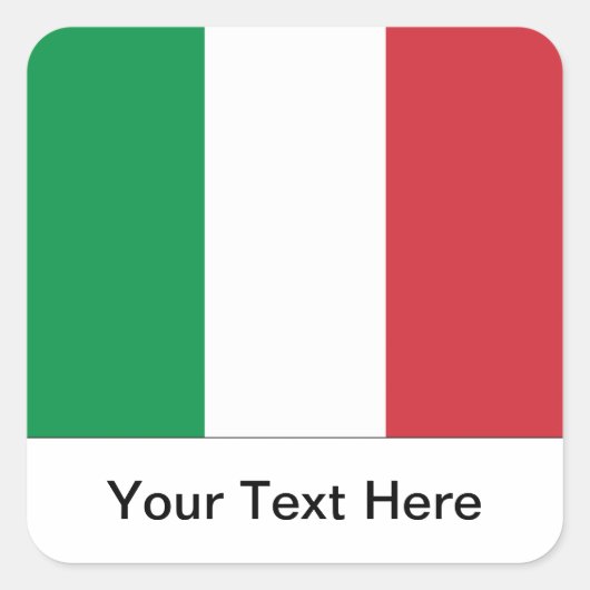 Autocollant drapeau italien (Devant)