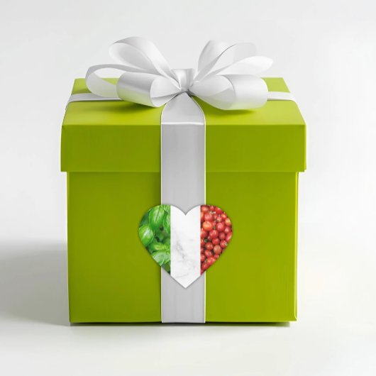 Autocollant Drapeau Italien Basilic Blanc Marbre e