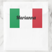Autocollant Drapeau Italien - Personnalisable (Sac)