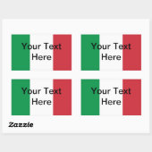 Autocollant Drapeau Italien - Personnalisable (Feuille)
