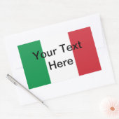 Autocollant Drapeau Italien - Personnalisable (Enveloppe)