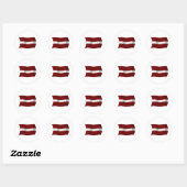 Autocollant Drapeau Lettonie (Feuille)
