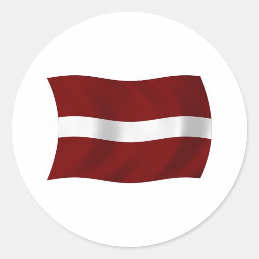 Autocollant Drapeau Lettonie (Devant)