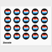 Autocollant Drapeau Luxembourgeois (Feuille)