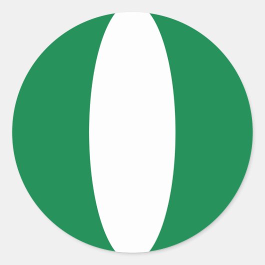Autocollant drapeau Nigeria Fisheye (Devant)