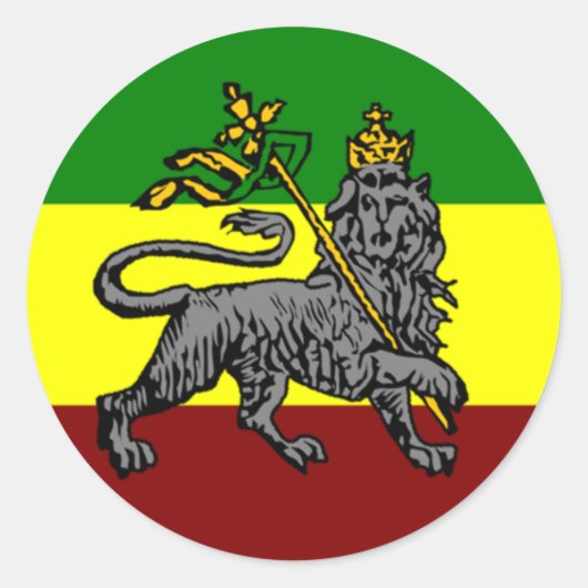 Autocollant Drapeau Rasta (Devant)