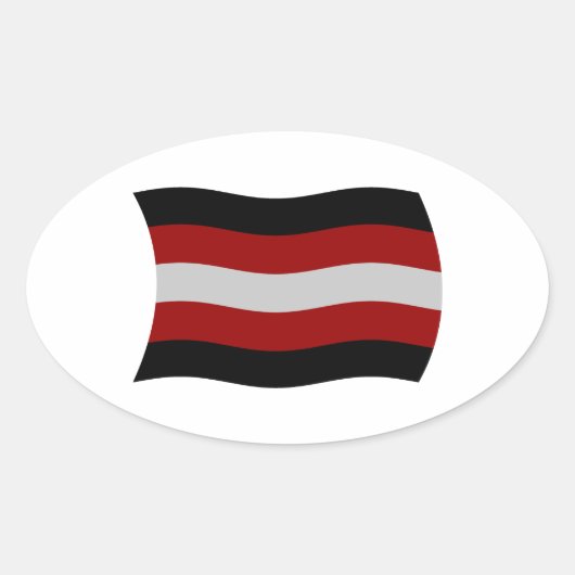 Autocollant drapeau sataniste (Devant)